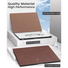 MoKo for Remarkable 2 Case, Lightweight and Hard Back Shell Protective Case with Built-in Pen Holder, Smart Tablet Cover Folio for Remarkable 2 Tablet 10.3" 2020 Release, Reddish Brown