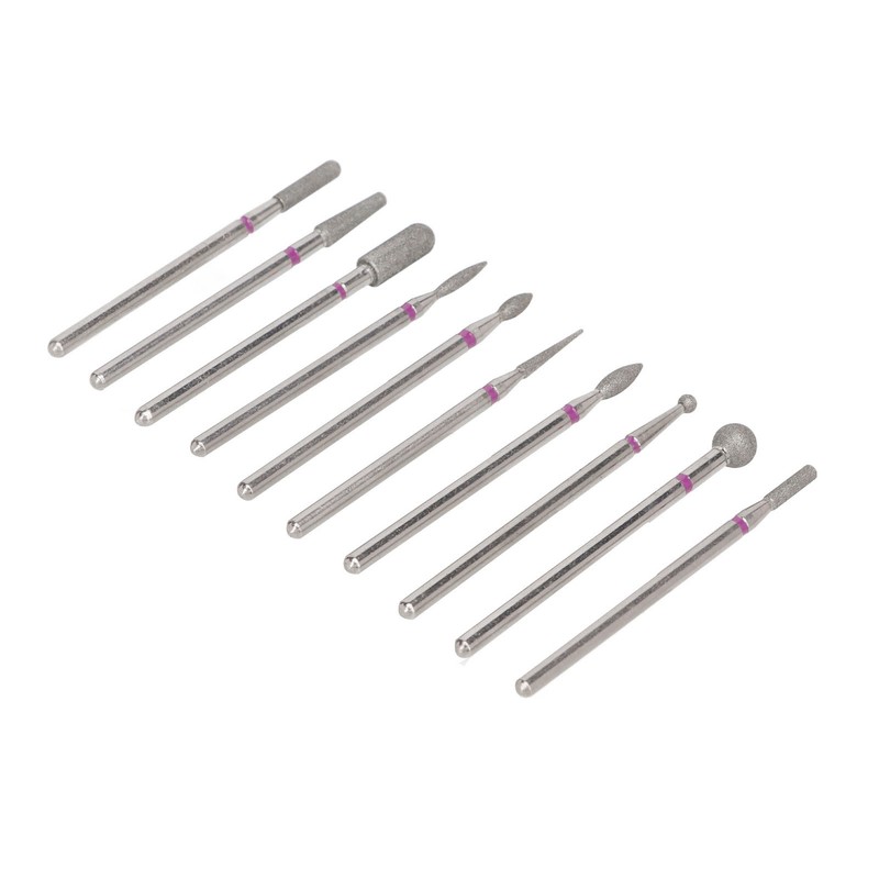10pcs Nail Drill Bit Set Professional Home Salon Emery Cuticle