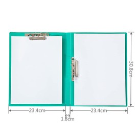 4 Pack A4 Double Strong Clips File Folder Report Cover, Punchless Binder, Clamp Binder Without Rings Office Project Folder,Documents File Folder, for Letter Size or A4 Size, 200 Sheet Capacity