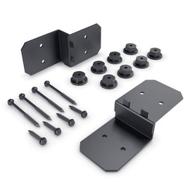 OZCO 51775 Ironwood 4-inch Post to Beam Connector, (2 per Pack), Black