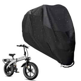 Luckeep Bicycle Cover Waterproof Bike Cover Outdoor Bicycle Storage Cover Heavy Duty Rainproof Sunproof UV-proof Windproof Suitable for Mountain Road Electric Bikes etc