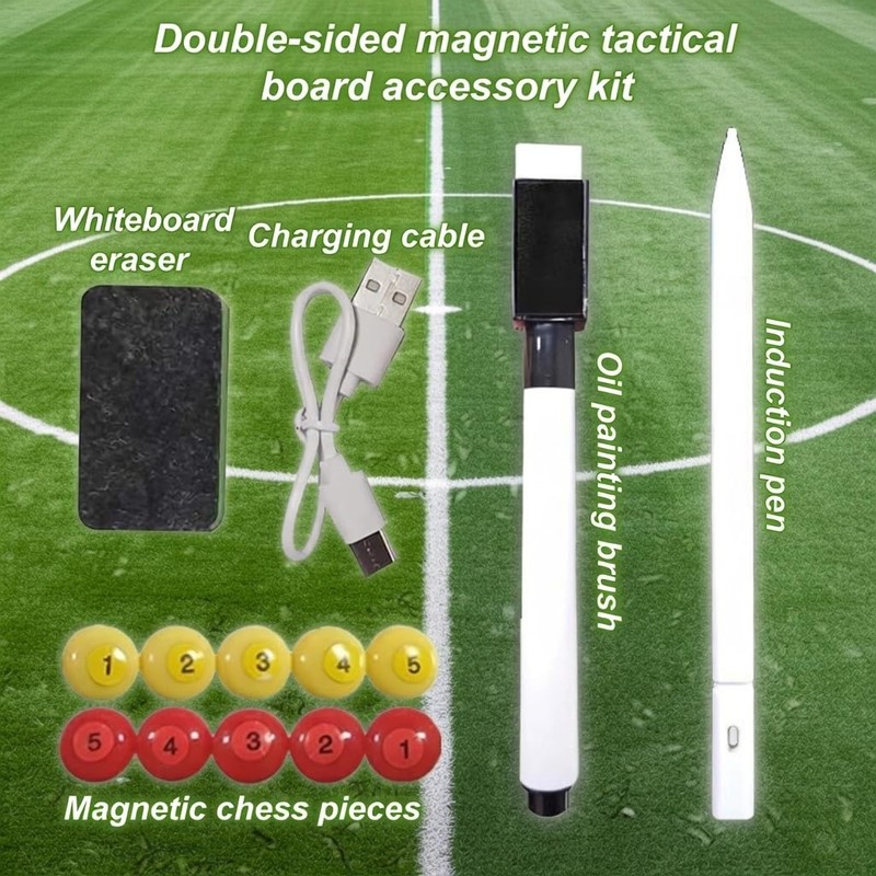 16“Double Side LCD Coaching Board Football Tactics Board