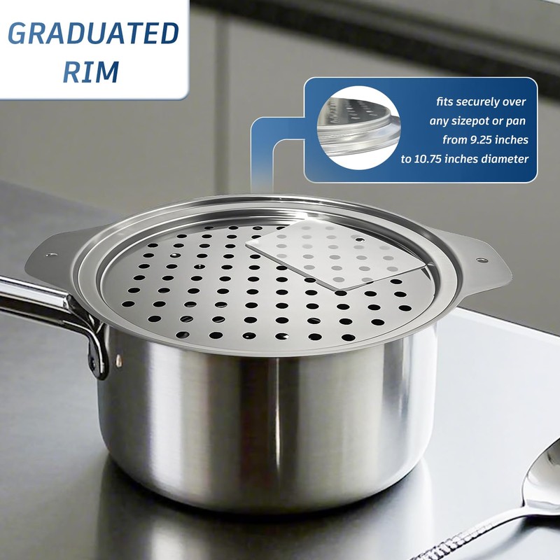 Mlesi Premium Grade Stainless Steel Spaetzle Maker with plastic Scraper,