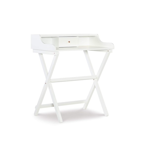 Linon Home Décor Mable White Folding Desk