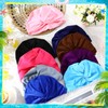 Shyyween 9 Pieces Swim Caps for Women Polyester Swimming Turban