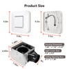 OREiN 2 in 1 Bathroom Exhaust Fan with LED Light,