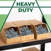 On1shelf® 10pcs Stackable Cardboard Boxes, Corrugated Storage Bins, Pantry Organiser
