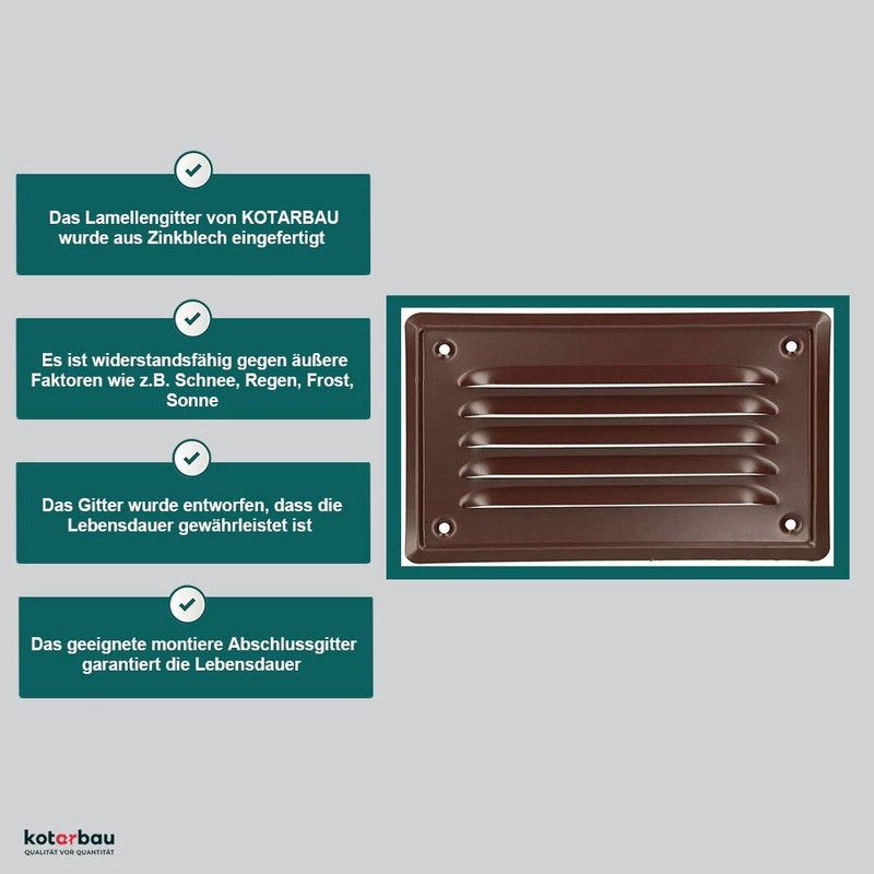 KOTARBAU 05907465900836 Post Support, 165 x 100 mm, Brown