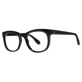 MODERN OPTICAL COSMO MEN'S PLASTIC EYEGLASSES 54-22-150 BLACK W/ SOFT CASE