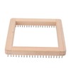 Mini Square Knitting Tool with Hooks Wooden Crochet Board for