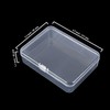 8-Pack Rectangular Plastic Storage Containers Box with Hinged Lid for