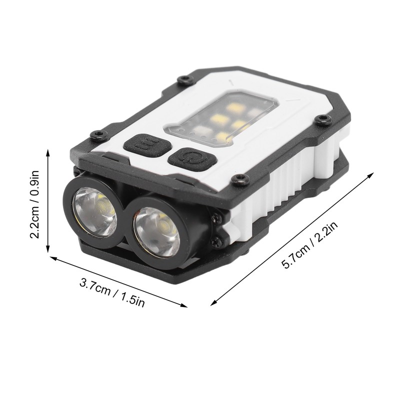 Small Powerful EDC Flashlight 300LM USB Rechargeable Mini Pocket Keychain