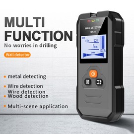 GAMWATER 5 in 1 Wall Scanner Metal Tube Detector with HD LCD Display for Detecting Wood, Metal, Cable in Wall