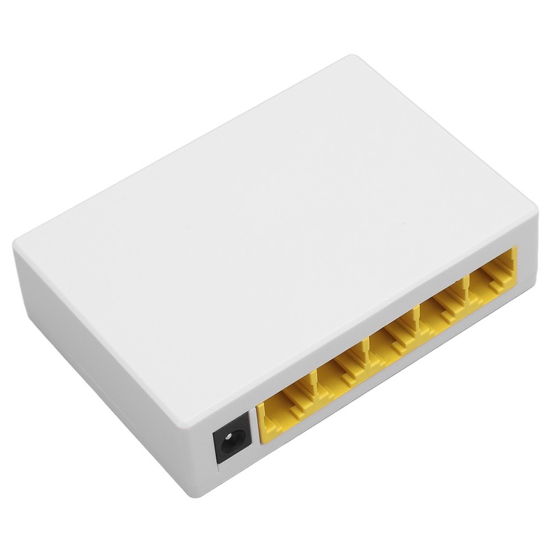 5 Port Gigabit Unmanaged Ethernet Switch Plug and Play Quiet