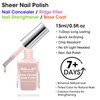 GELLEN 4-In-1 Nude Illuminating Nail Concealer Base Coat Polish, Nail