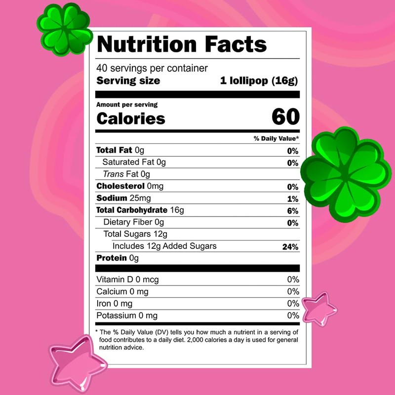 Vero Manita Paletas Strawberry & Cherry Flavored Lollipop (40 Count