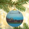 Blown Glass Christmas Ornament | Nashville, Tennessee Skyline | Hand