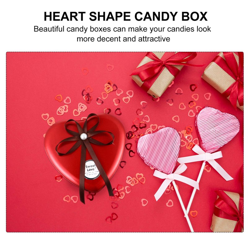 Metal Heart Tin: Heart Shaped Boxes, Candy Boxes With Bow
