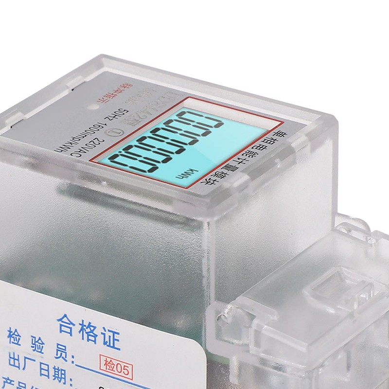 Smart Energy Meter LCD Display Power Consumption Monitor Single Phase