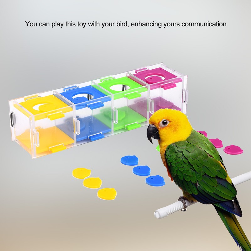 Colorful Parrot Toys Interesting Birds Intelligence Training Interactive Playing Puzzle