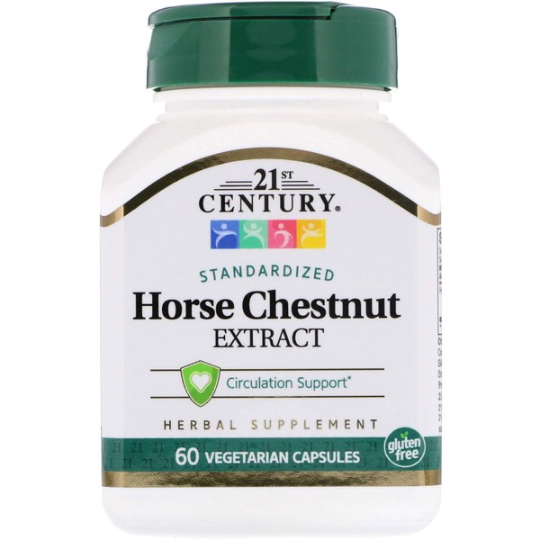 21st Century Horse Chestnut Seed Extract Vegetarian Capsules - 60 ct, Pack of 6