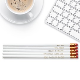 Boss Babe - Inspirational Pencils Engraved With Funny And Motivational Sayings For School And The Office