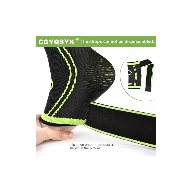 Ankle Brace, Adjustable Compression Ankle Support Men & Women, Strong