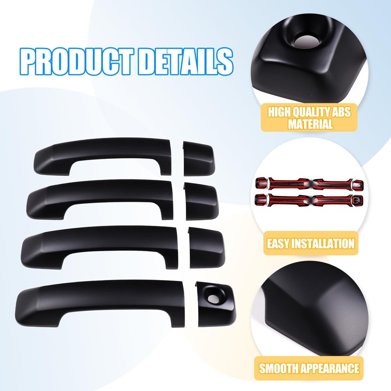 LLKUANG Car Exterior Door Handle Cover Fit for Toyota Tundra
