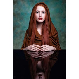 5x7ft Abstract Photography Backdrop Microfiber Retro Green Portrait Photography Photo Background Studio Props (5X7FT)