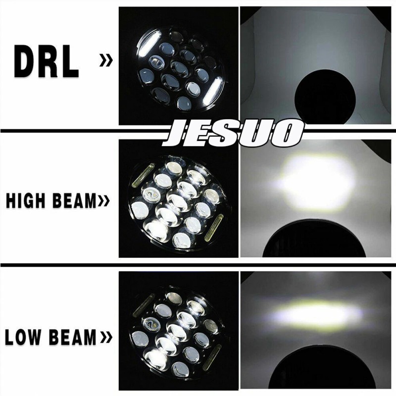 JESUO Fit Ford Mustang 1965~1973 Brightest Pair 7" Round Led