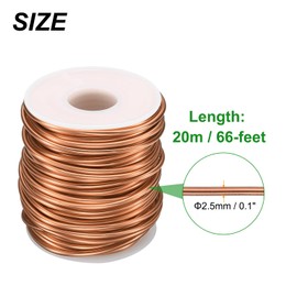 HARFINGTON Bonsai Wire Anodized Aluminum Training Wire Roll 3mm/9 Gauge 33ft Length Bendable Bonsai Tree Wire for Garden, Horticulture, Landscape, Planting, Rose Gold