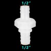 Feelers 1/2" Hose Barb Thru-Bulk Bulkhead Fitting Hex Barbed Fitting