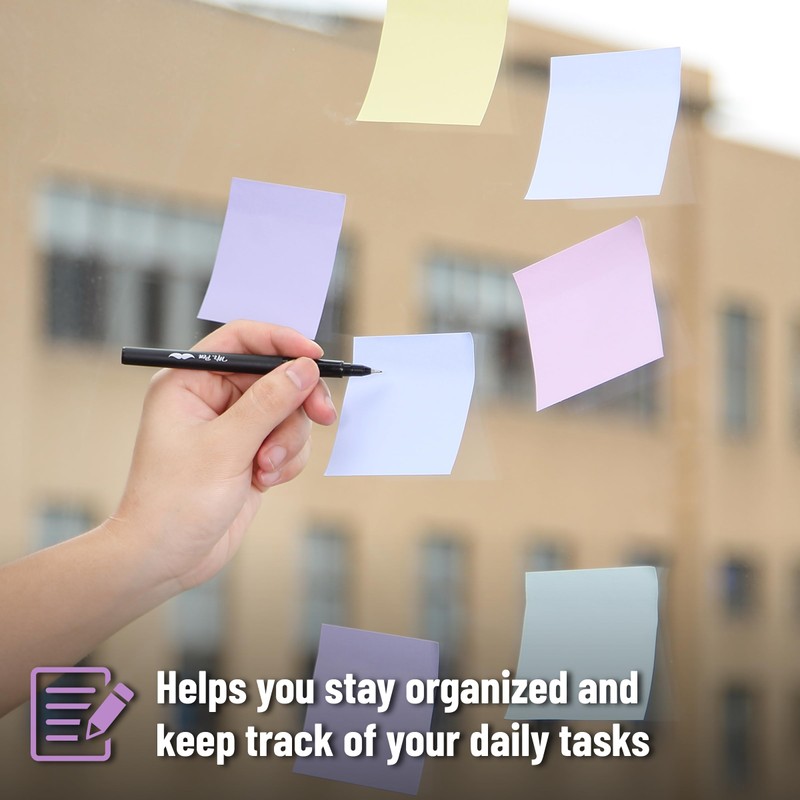 Mr. Pen- Sticky Notes, 3”x3”, 12 Pads, 600 Sheets, Summer