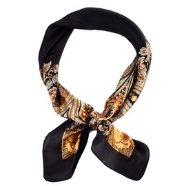 FAIRYGATE Scarfs for Women Sale Large Square Scarf Satin Silk Like Lightweight Hair Sleeping Wraps Paisley Pattern Ladies Scarves 92014