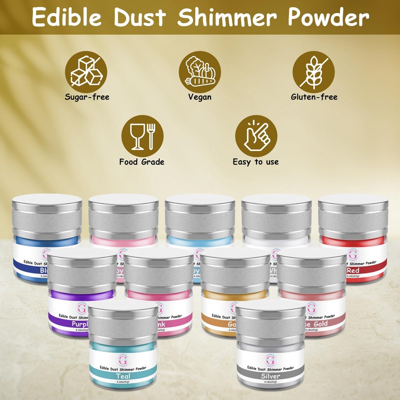 Glitter & Glitz Edible Glitter for Drinks - Premium Drink