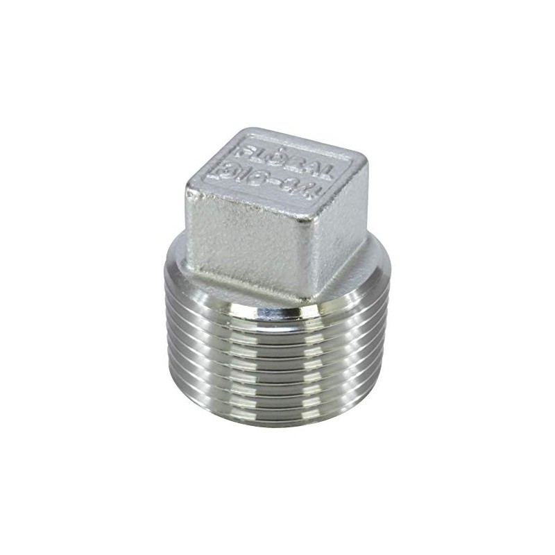 Flowbal Stainless Steel Threaded Fitting Plug VP-S14-03 3/8