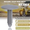 Rexka 20pcs Quarter Headlining Trim Panel Retainer Clips 15006827 Gray