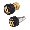 M MINGLE Pressure Washer Hose Adapter Set, M22 to 3/8