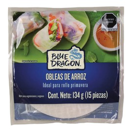 Obleas de Arroz Spring Roll wrappers Blue Dragon 134g