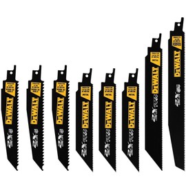 DEWALT - DWA4101 Reciprocating Saw Blade Set, Wood/Metal Cutting, 8-Pack (DWAR8SETCS)
