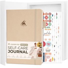 Clever Fox Self-Care Journal ¬Premium – Daily Gratitude & Mental Health Notebook for Women – Reflection & Personal Development Journal (Seashell)