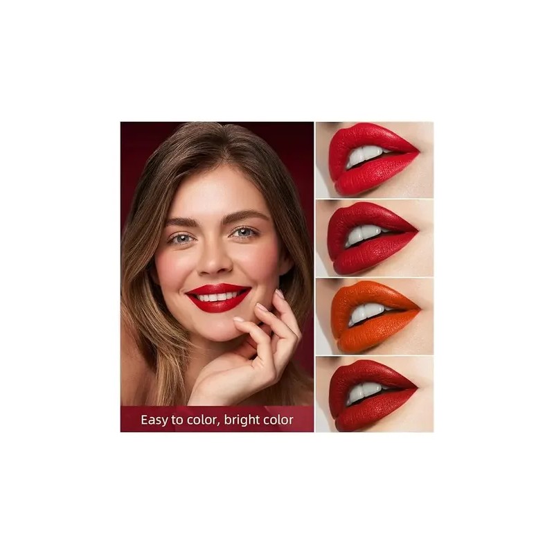 Kit Labiales Mate Lana Del Rey 4 Tonos De Rojo