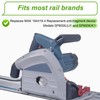 lasuroa Guide Rail Track Tape, 118in Black Debris Protection Replacement