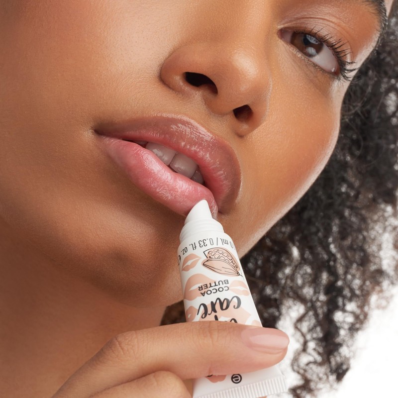 essence lip care Cocoa Butter Lip Balm, White, Nourishing, Natural,