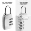 Ysimple Lock with Combination Code, 4 Packs 3 Digit Anti-Rust