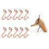 Koobay Clothes Hanger 36Pcs Connector Hooks Stable Hanger Rose Gold