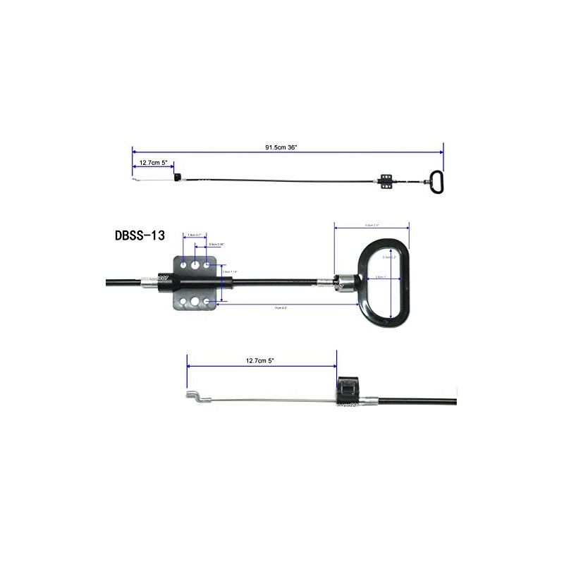 KUANYUOO Recliner Sofa and Reclined Chair Replacement Cable D Handle