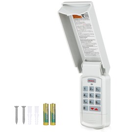 Garage Door Opener Keypad, Wireless Keyless Entry with Learn Button, Universal Garage Door Keypad Compatible with Liftmaster, Chamberlain, Craftsman, Genie, Overhead Door, Linear, Wayne Dalton