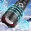 Telescopic Focus Flashlight XHP160 LED Super Bright Flashlight for Camping