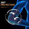 Protector de Brazo para Codera Deportivas, Codera Ajustable 2pk (Negro